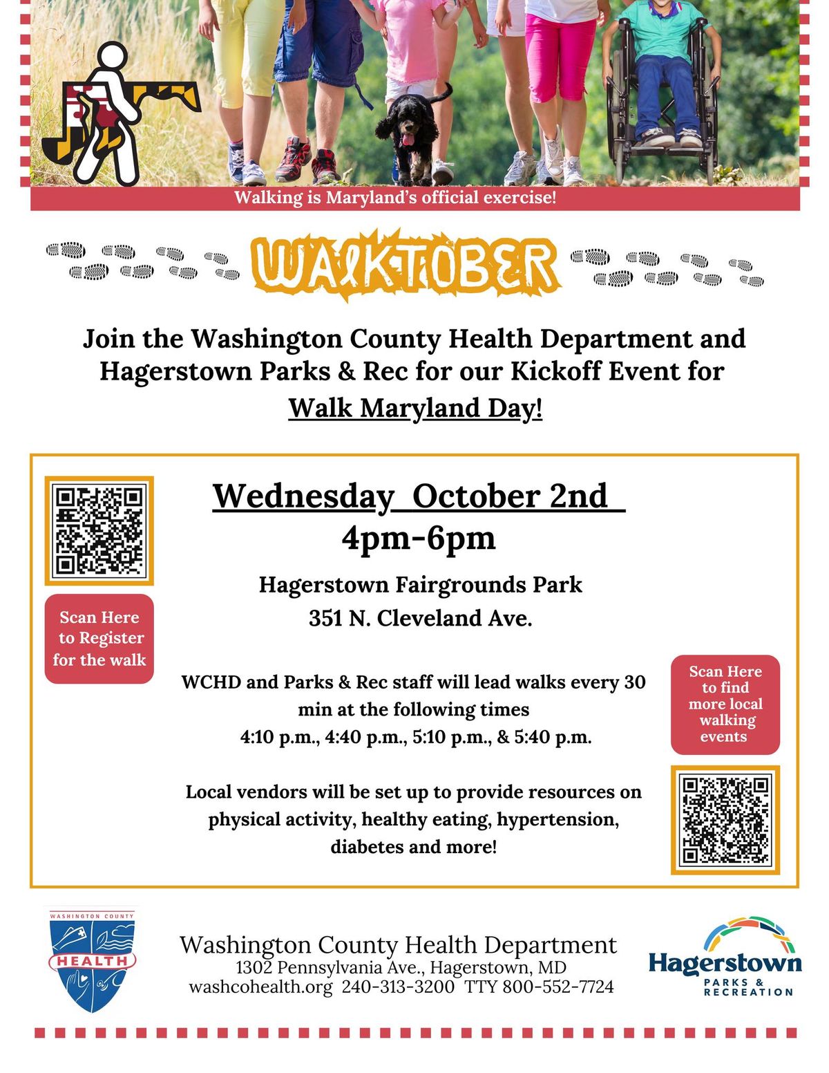 Walk Maryland Day: Walktober Kick-Off Event