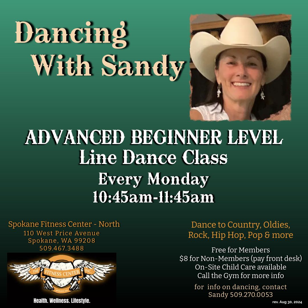 Advanced Beginner Line Dance Class at Spokane Fitness Center NORTH