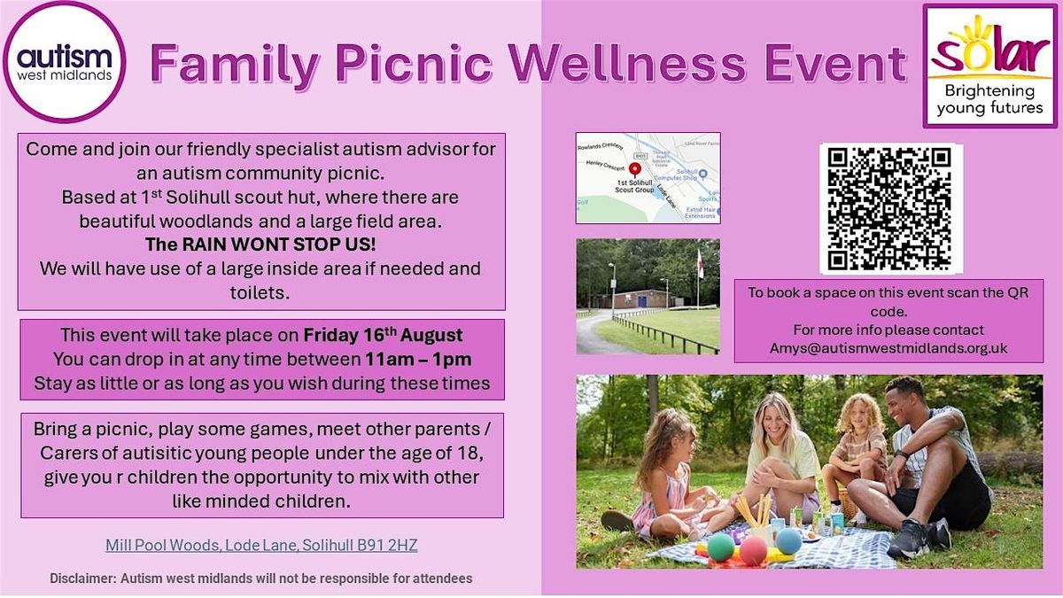 Family Picnic Wellness Event SOLIHULL