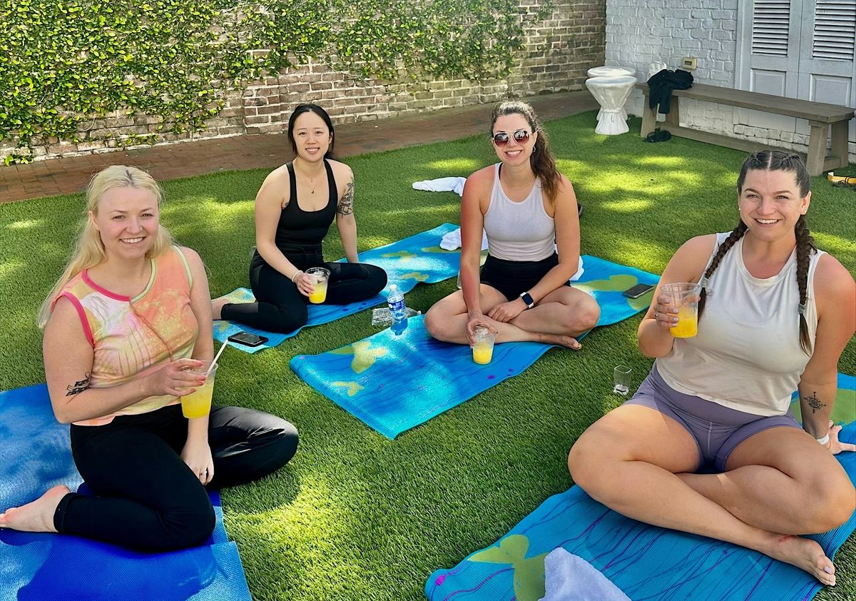 Yoga + Sips at The Kimpton Brice Hotel