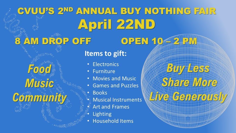 Buy Nothing Fair and Talent Show, CVUU Coastal Virginia Unitarian