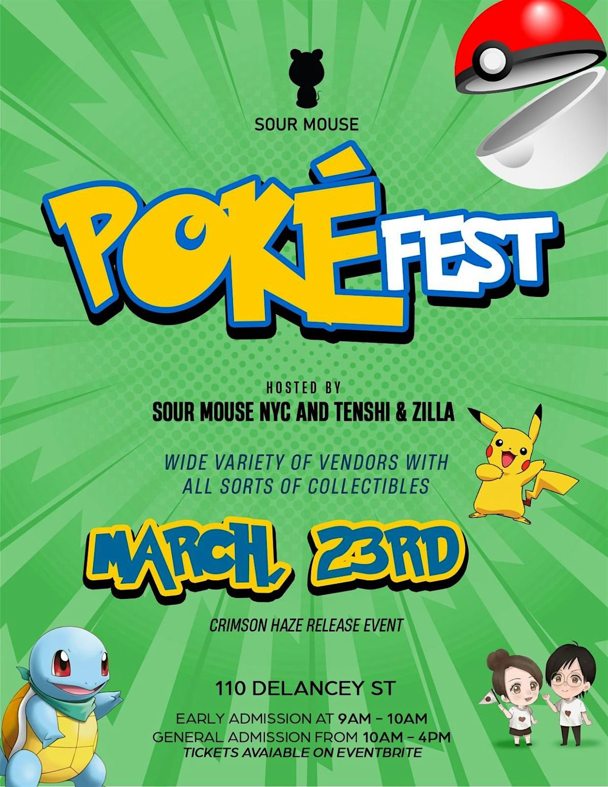 POKEFEST NYC: Pokemon Event in the Lower East Side @ Sourmouse