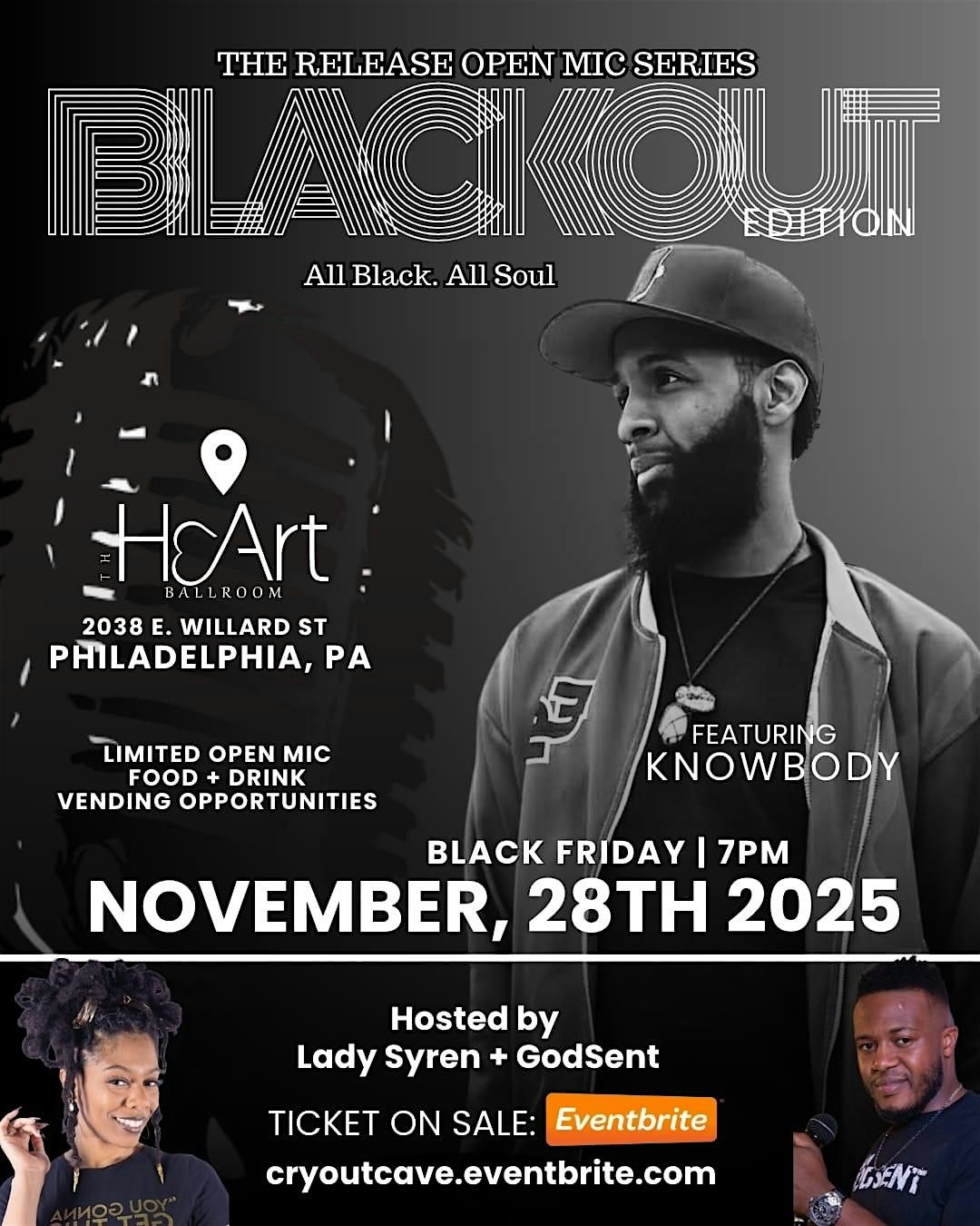 The RELEASE Open Mic Philly | BLACKOUT Edition (ft Knowbody)
