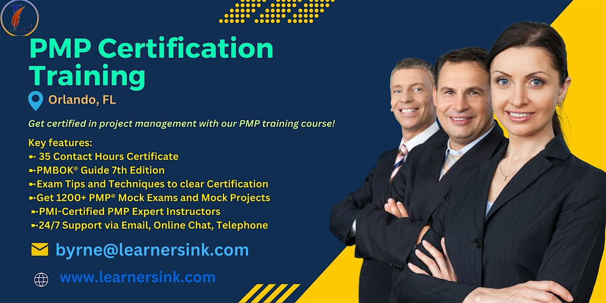 Confirmed 4 Day PMP exam prep workshop in Orlando, FL