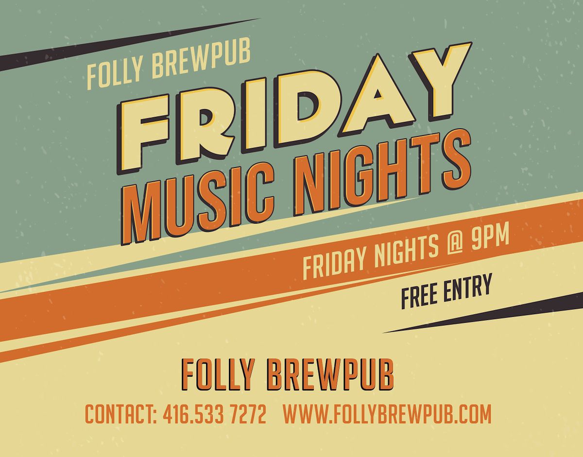 Friday Night Music Night at Folly Brewpub