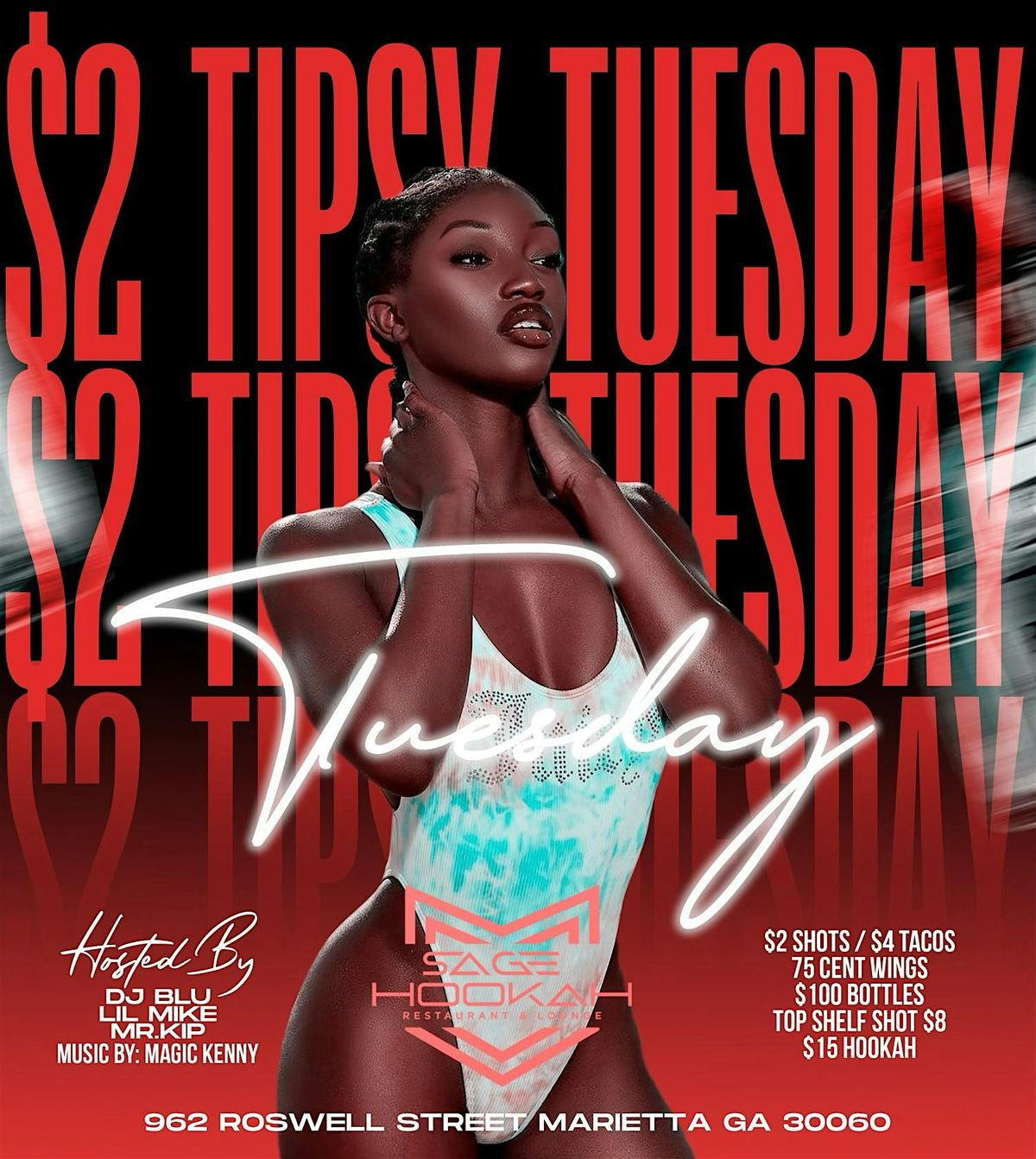 $2 TIPSY TUESDAYS