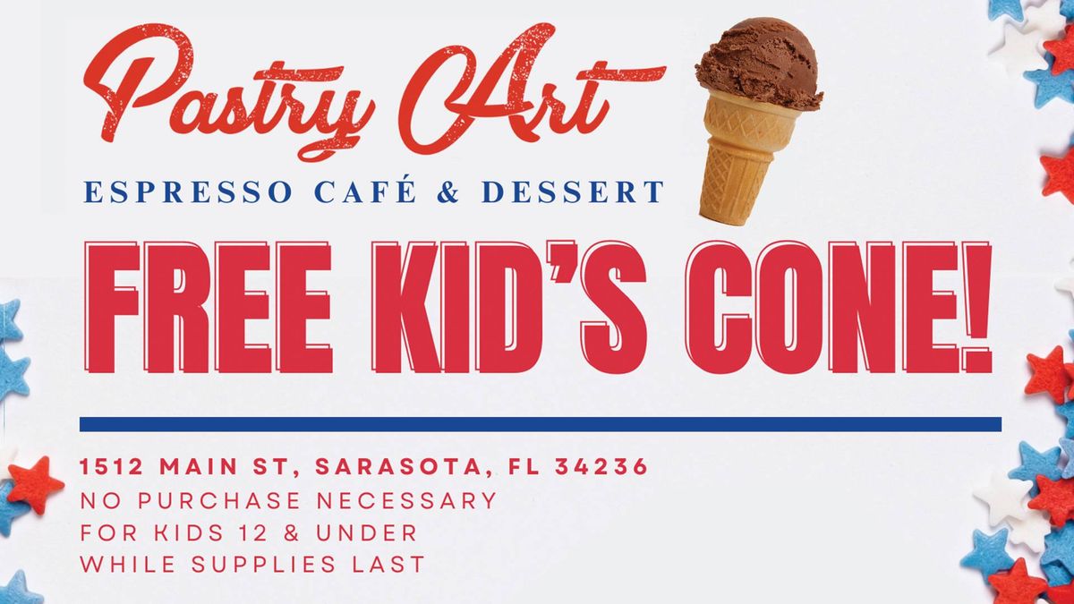 FREE Kid's Ice Cream Cone! July 4th, 2024
