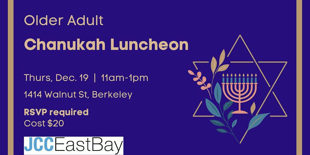 Older Adult Chanukah Luncheon