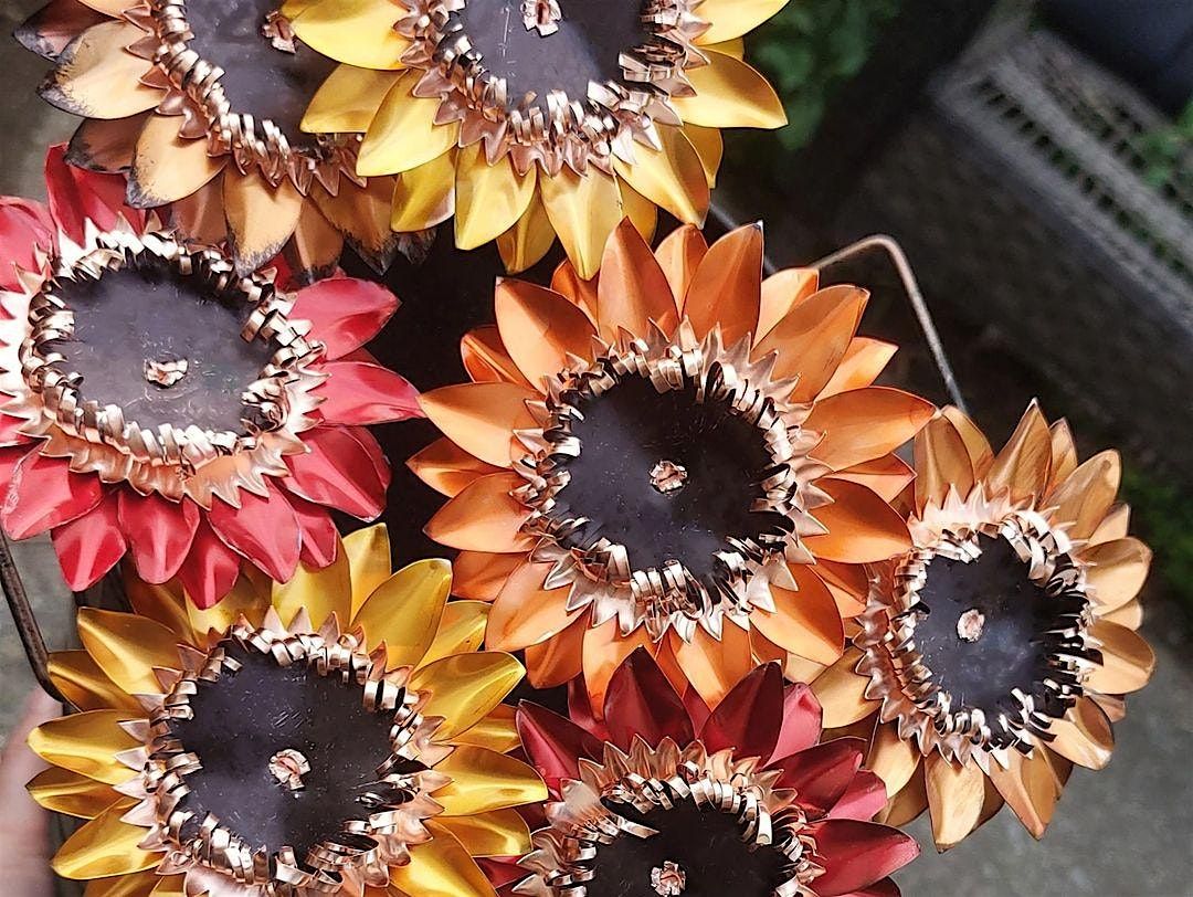 Copper Sunflower workshop at The Vineyard at Hershey