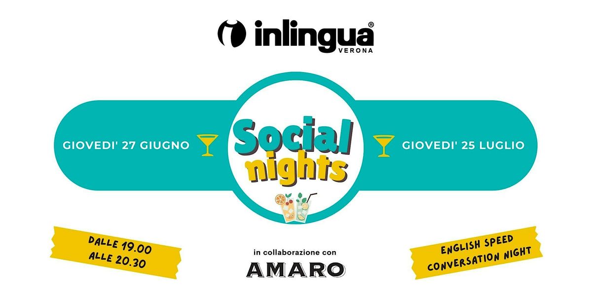 Social night in lingua inglese con inlingua Verona