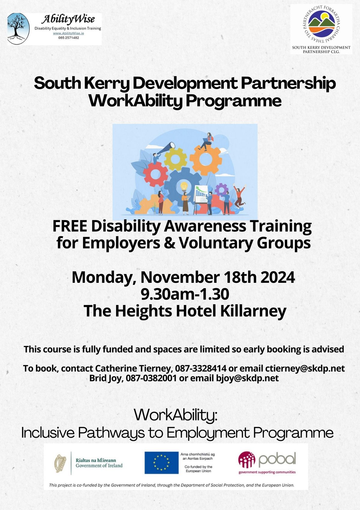 FREE Disability Awareness Training for Employers and Voluntary Groups