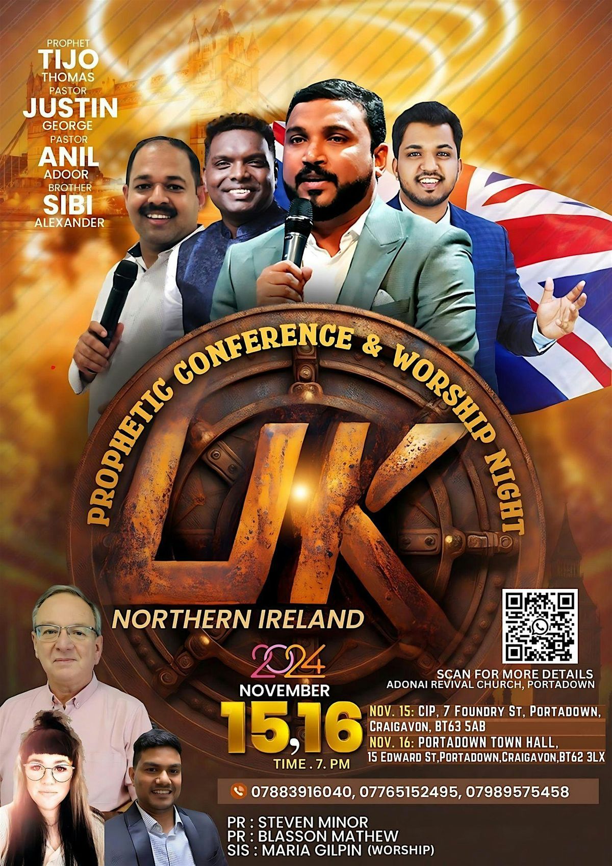 Prophetic Conference & Worship Night, Portadown, Northern Ireland