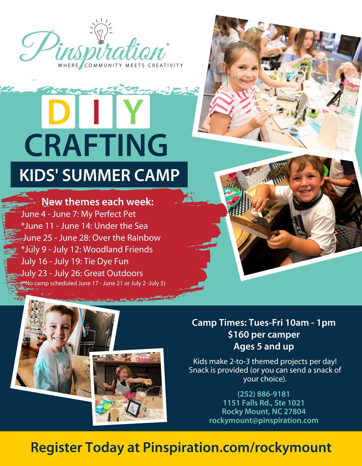Over the Rainbow Crafting Summer Camp
