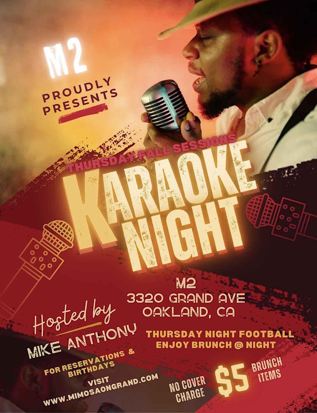 Thursday Night Football Karaoke & Brunch @ Night