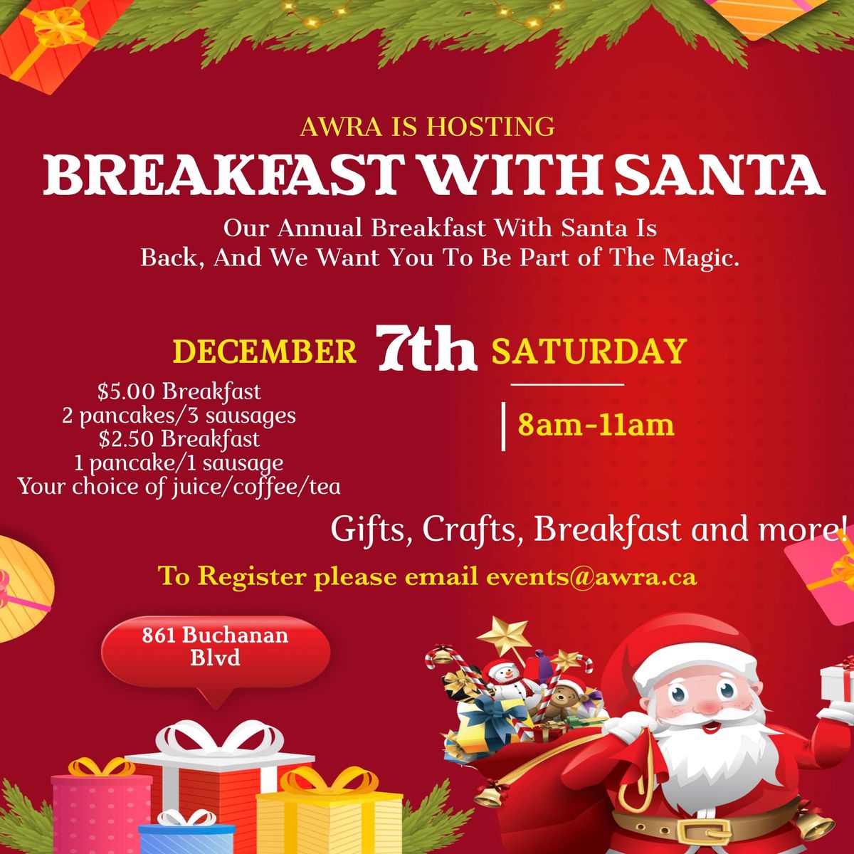 Breakfast with Santa!