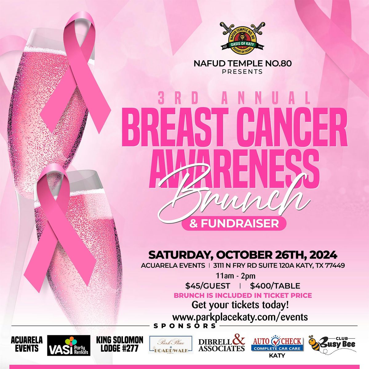 3rd Annual Breast Cancer Awareness Brunch