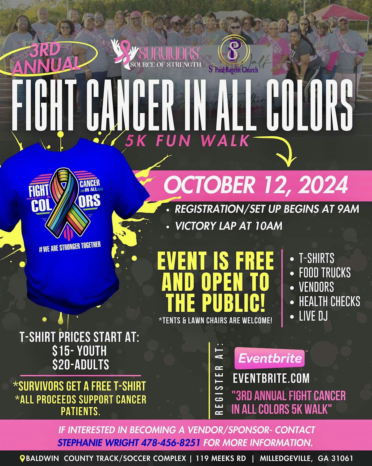 3rd Annual  Fight Cancer In All Colors 5K Walk