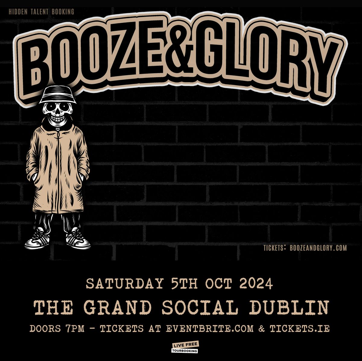 Booze & Glory at The Grand Social Dublin 5\/10\/24