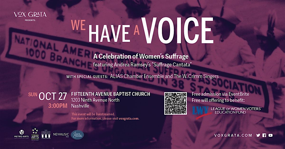 We Have a Voice: A Celebration of Women's Suffrage