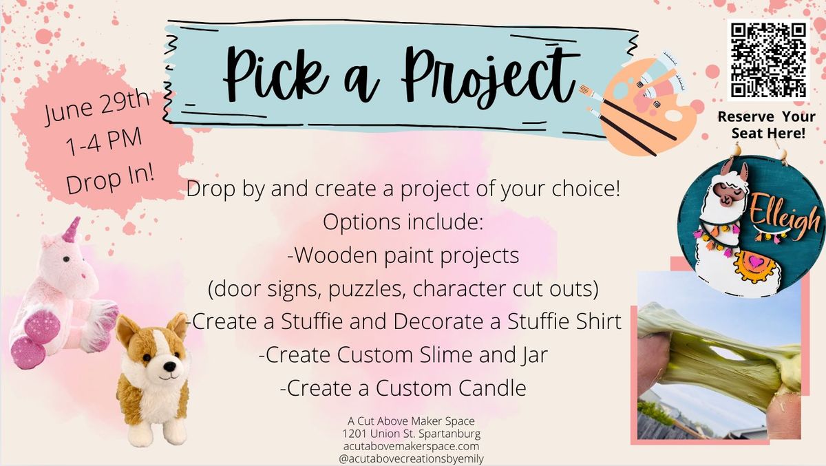 Pick a Project Crafting Event 