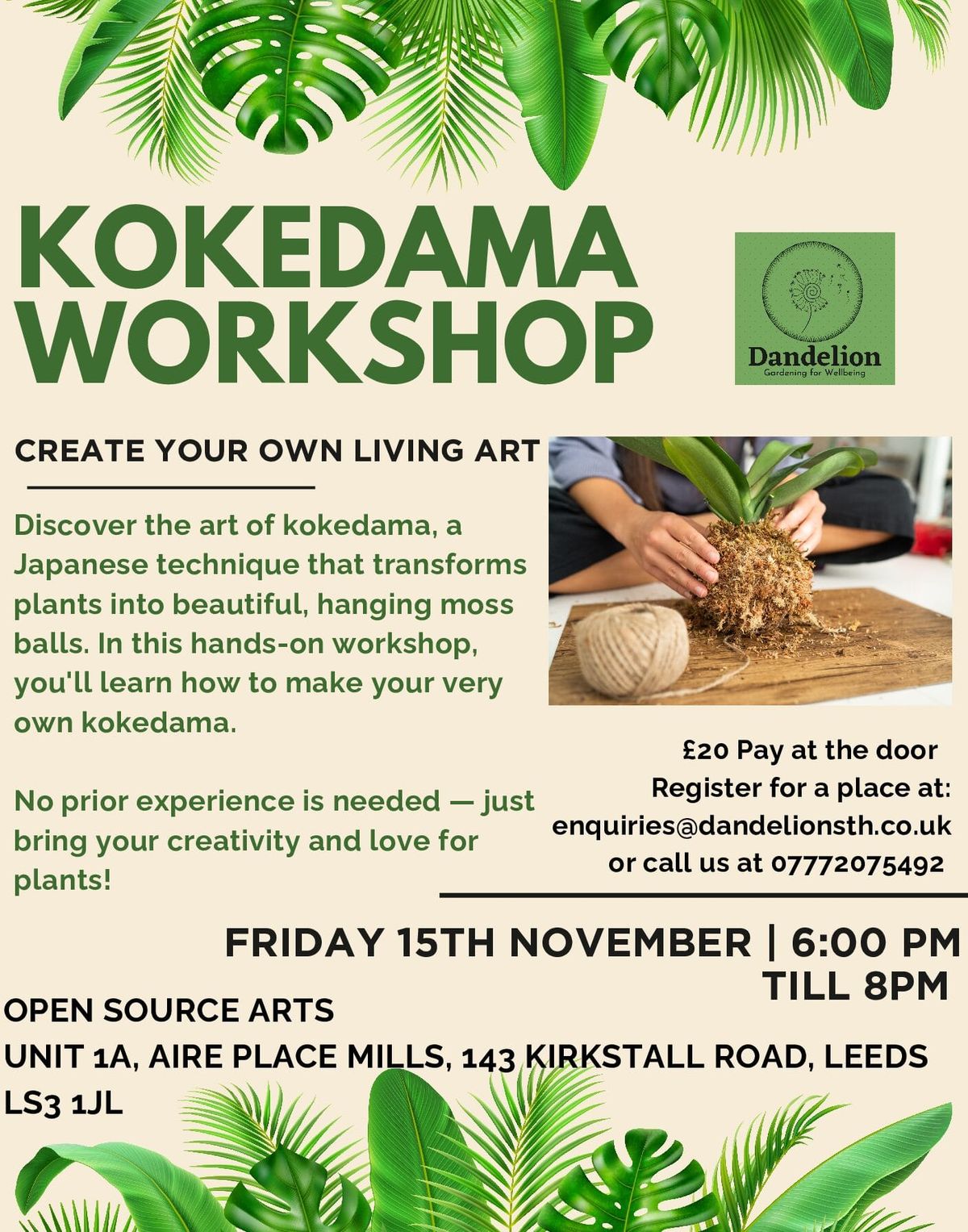 Kokedama Workshop