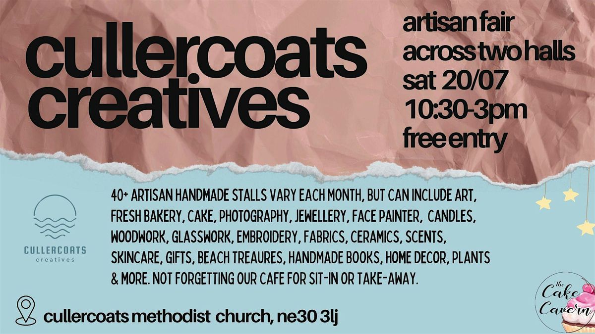 Cullercoats Creatives | Sat 20th July Artisan Handmade Fair