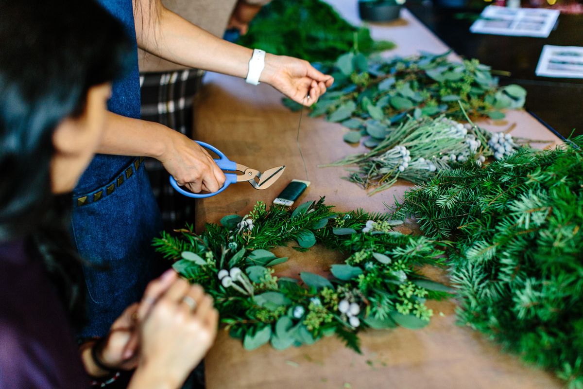 Holiday Wreath Making with ReBLOOM
