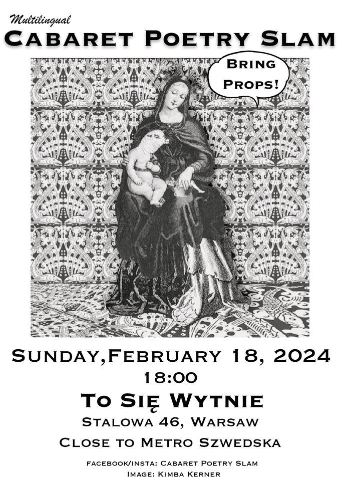 Cabaret Poetry PROP Slam | 18 Feb | To Si\u0119 Wytnie | 18:00