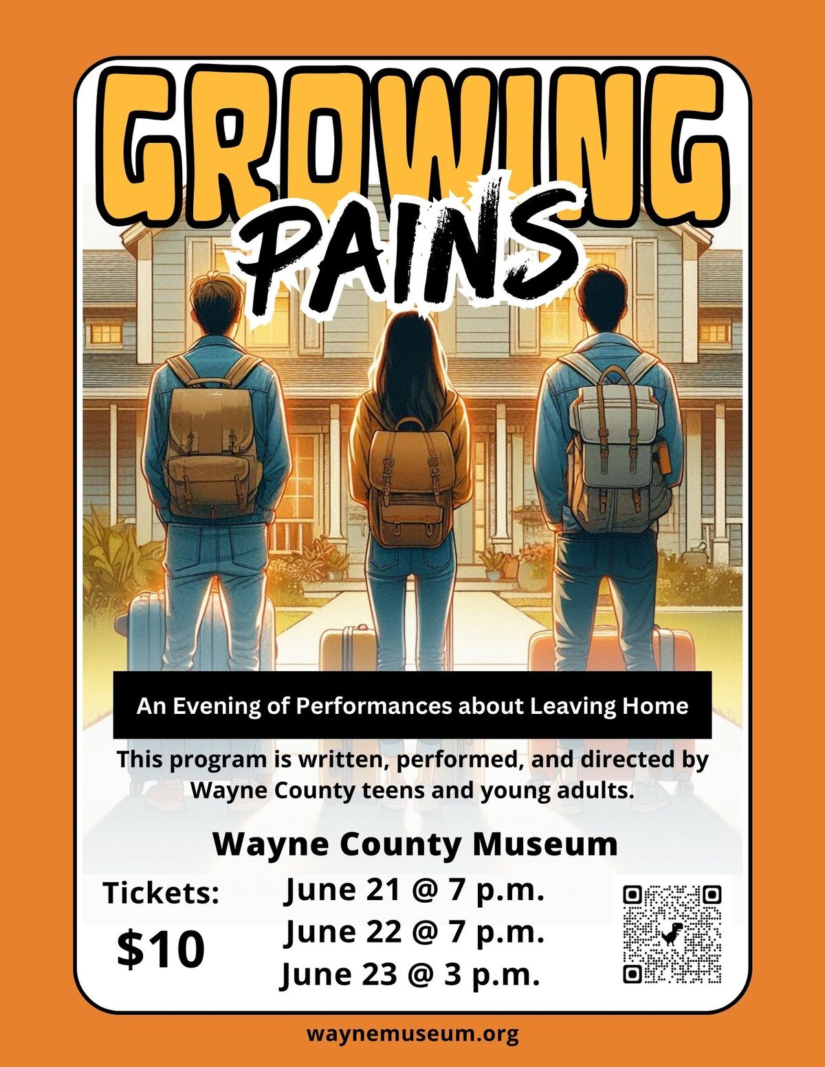 Growing Pains Play Performances Fundraiser