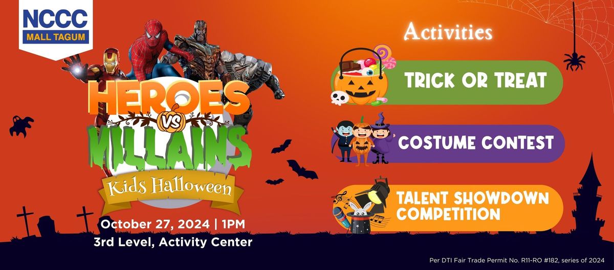 Heroes VS Villains Kids Halloween