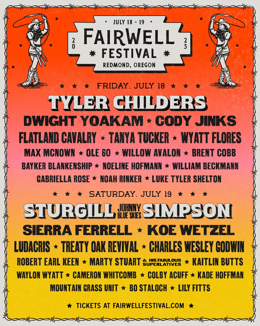 2025 Fairwell Festival - Friday at Deschutes County Fairgrounds and Expo Center