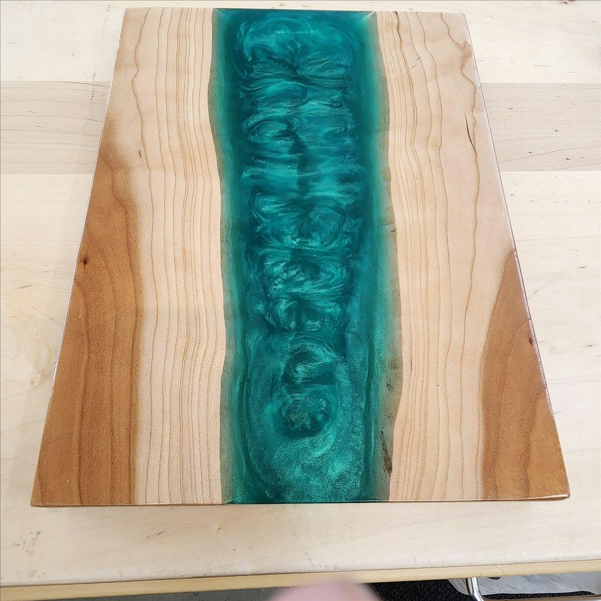 Wood & Epoxy Charcuterie Board