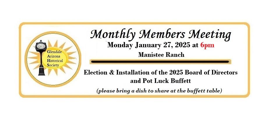 January 2025 Members Meeting & Board Election