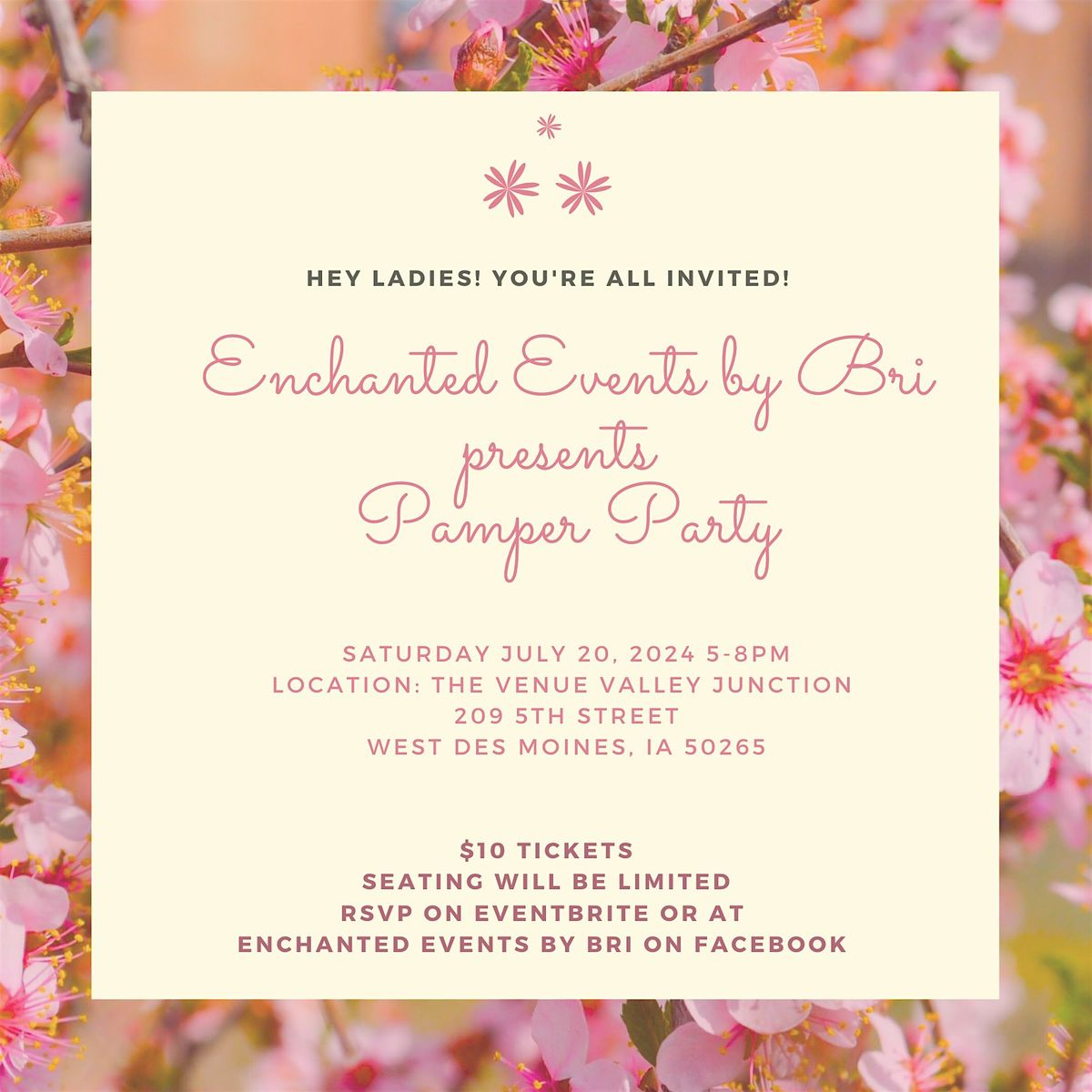 Enchanted Events Pamper Party