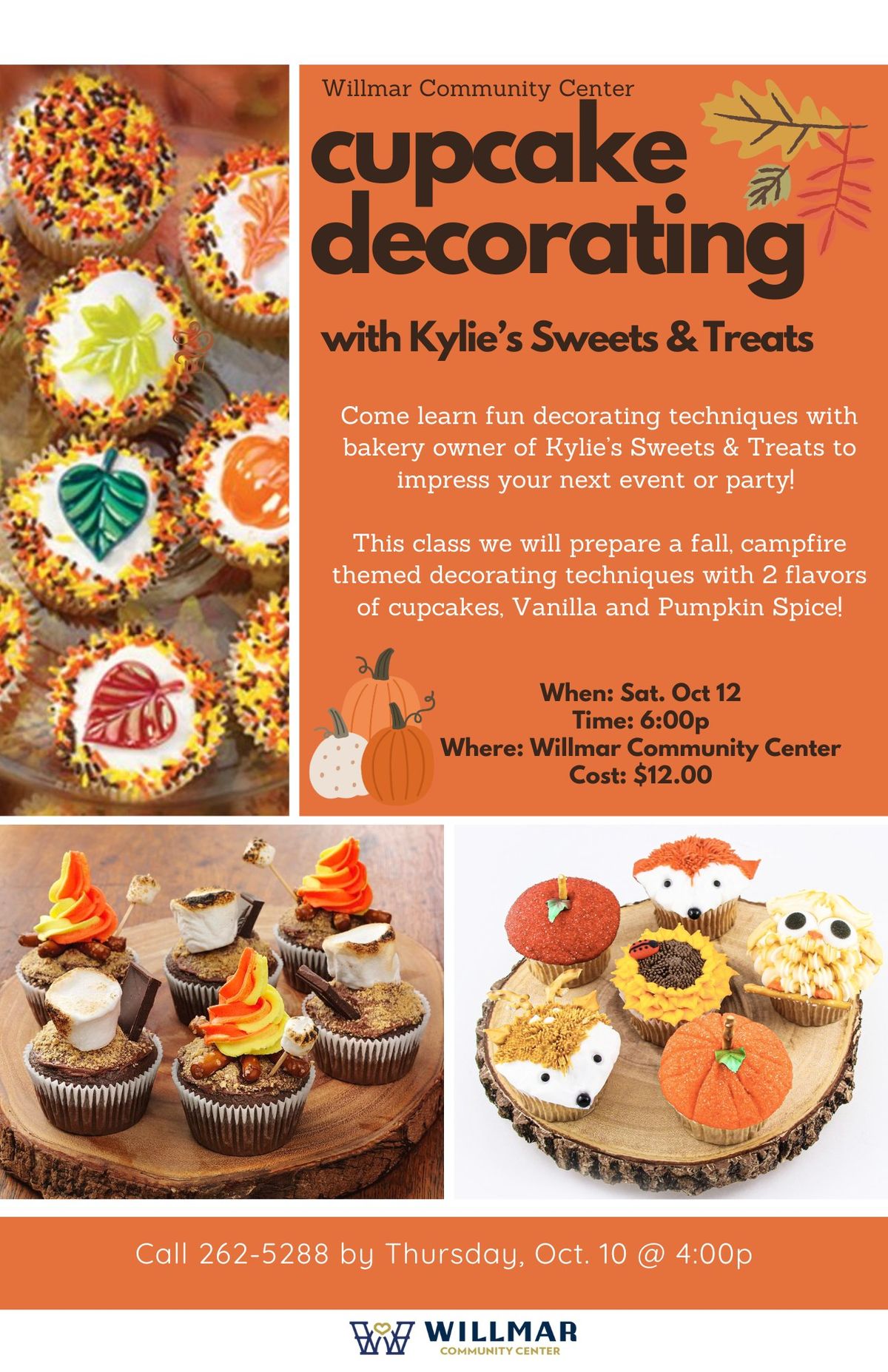 Cupcake Decorating with Kylie's Sweets Treats- Fall Camp Theme