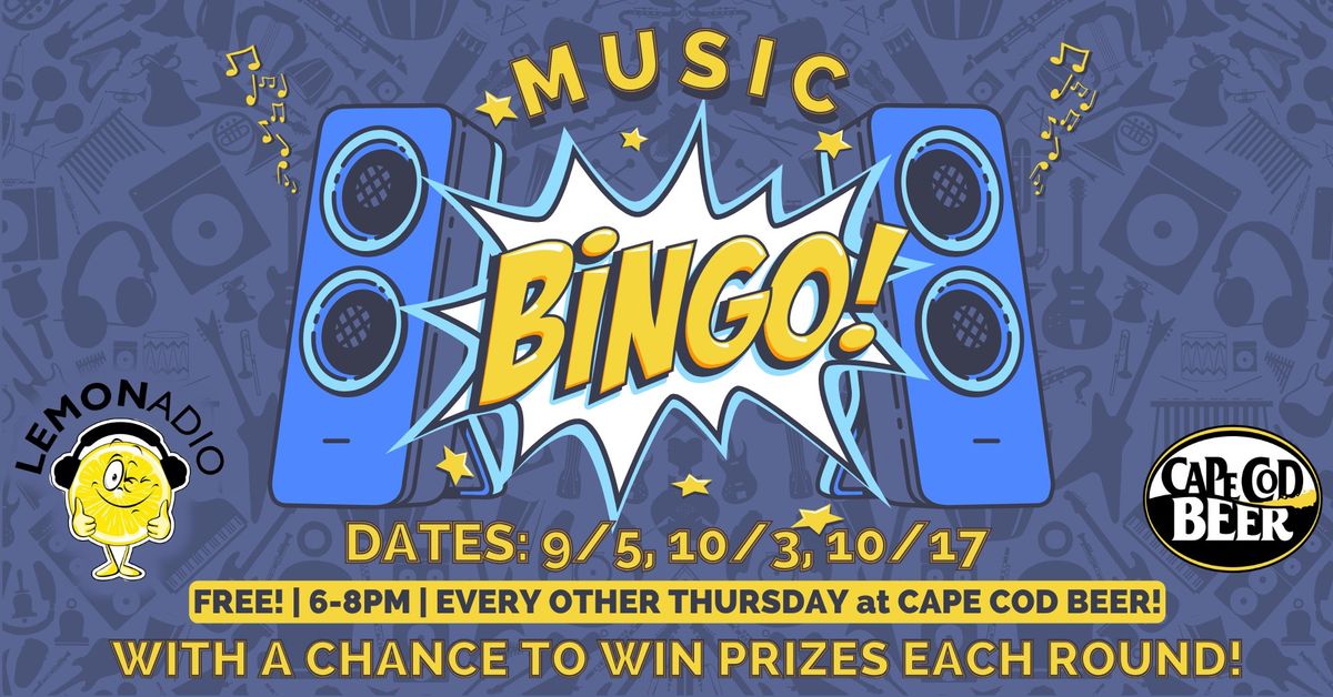 Music Bingo at Cape Cod Beer!