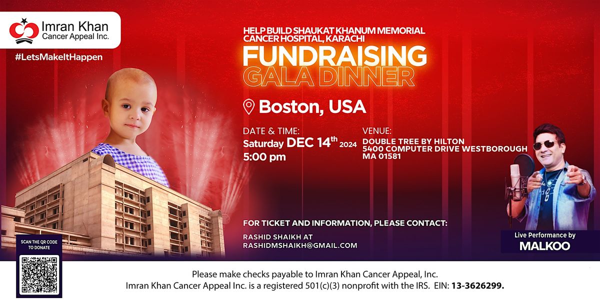 Shaukat Khanum Fundraising Gala Dinner in Boston, USA