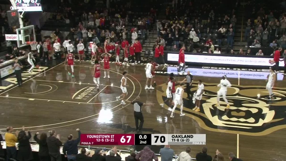 Oakland Golden Grizzlies at Youngstown State Penguins Mens Basketball at Beeghly Center