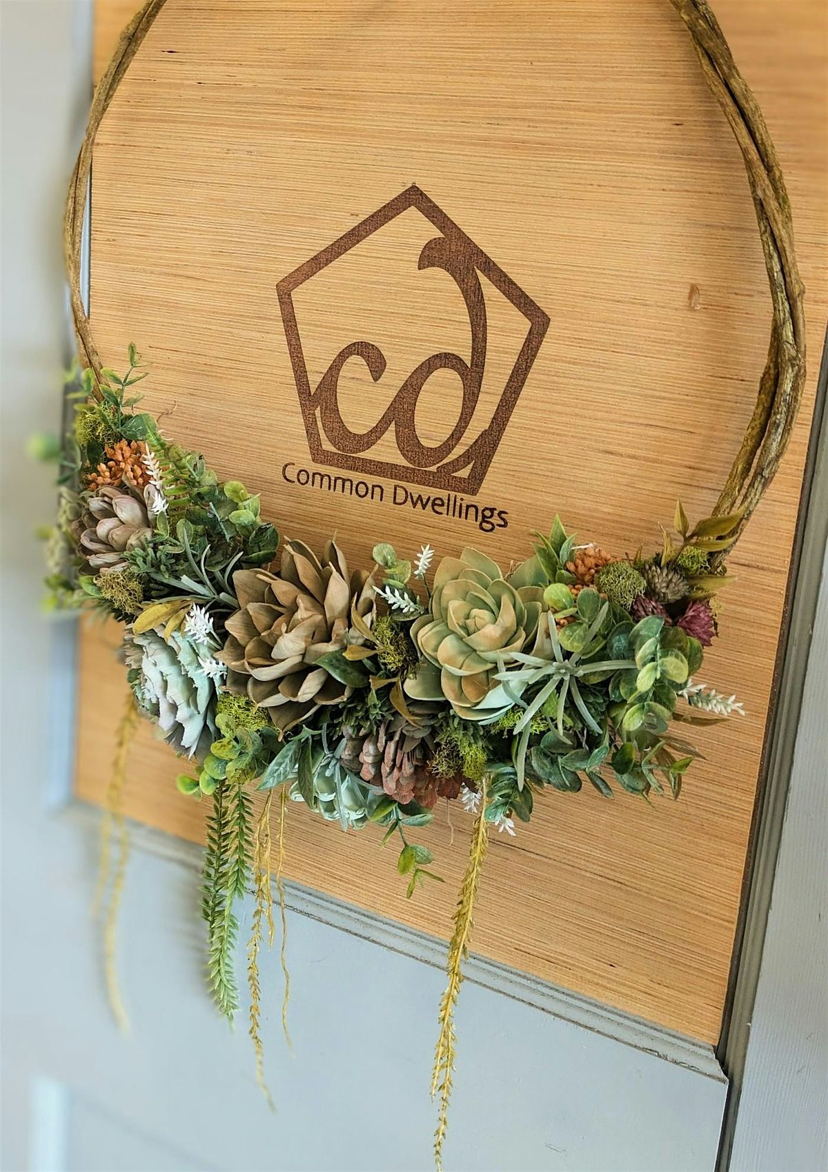 Beer and Blossoms: Succulent Wreath