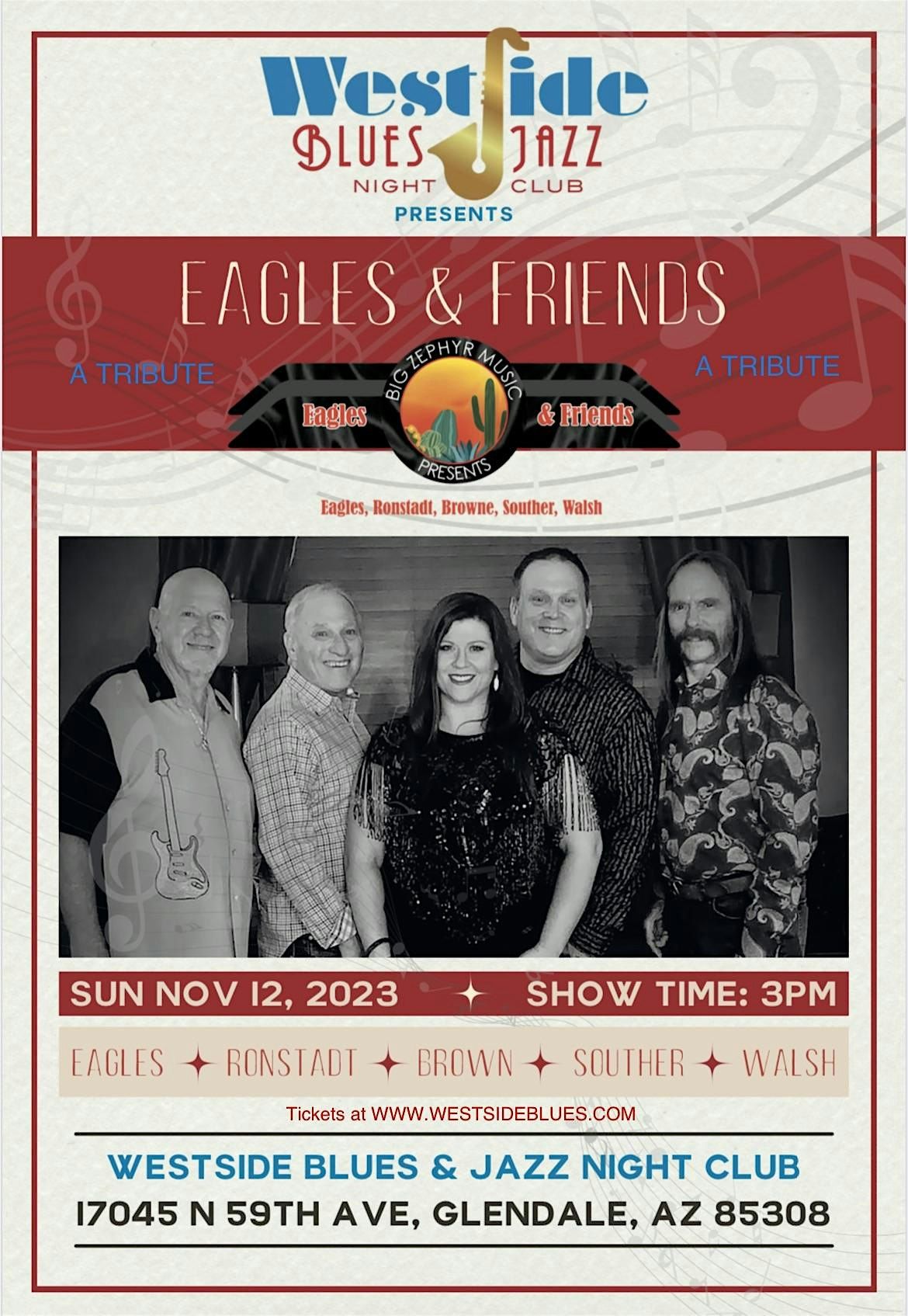 Big Zephyr presents "Eagles, Ronstadt & friends"
