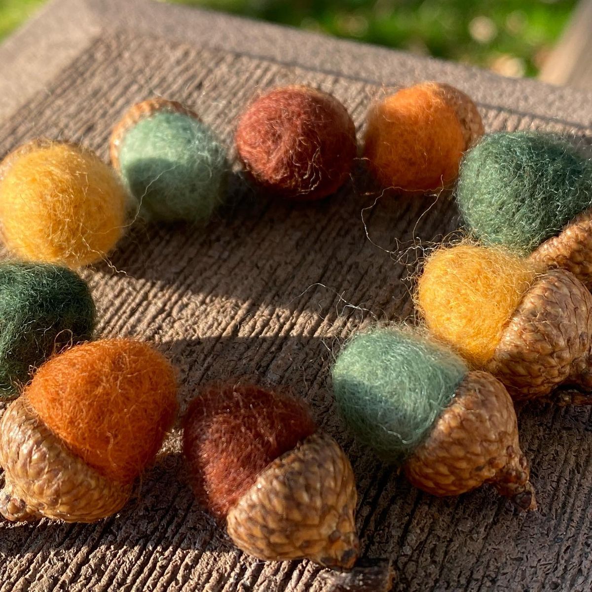 Beginning Felting: Felted Acorns | $40