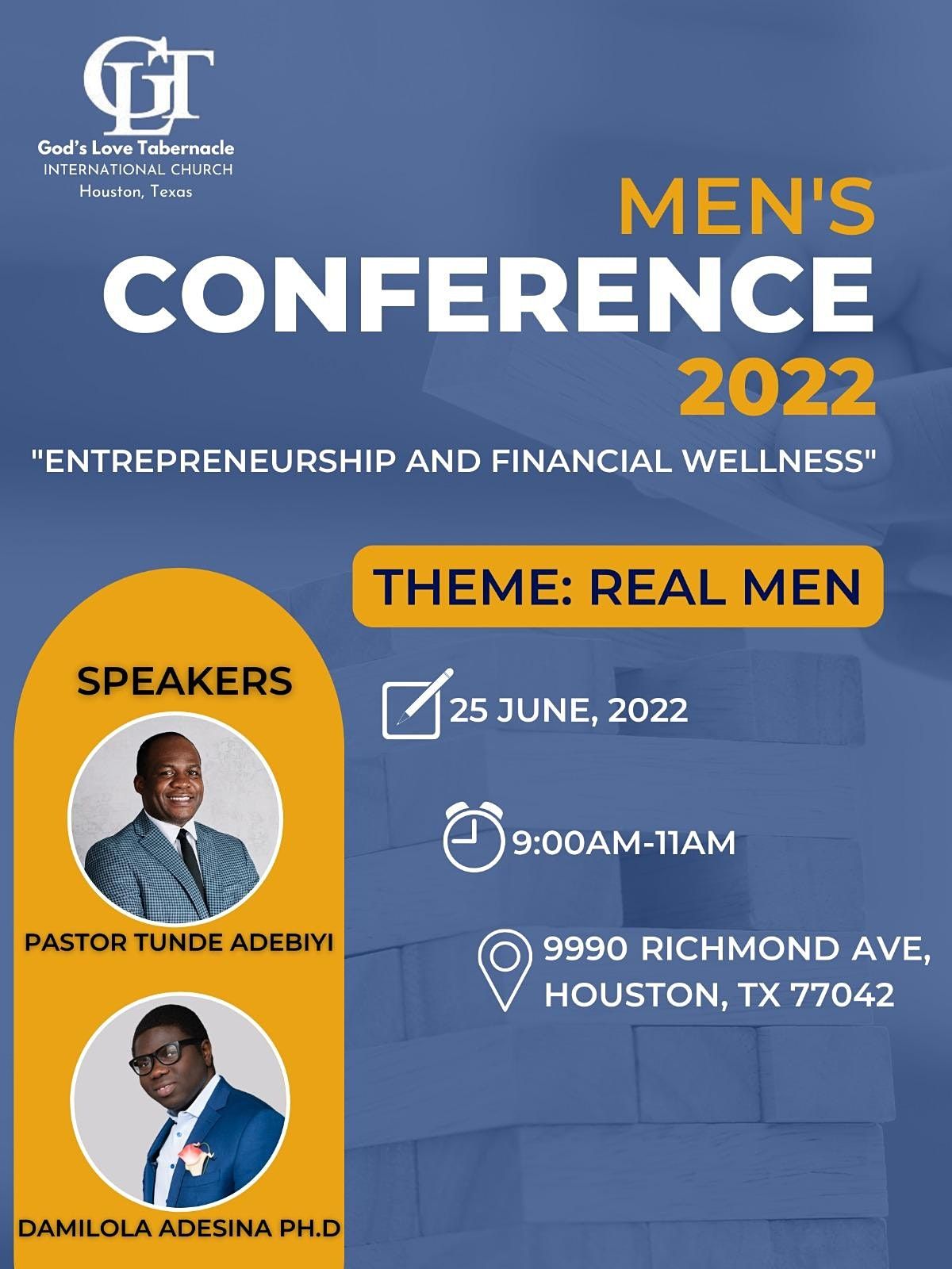 Men's Conference 2022 - Entrepreneurship and Financial Wellness