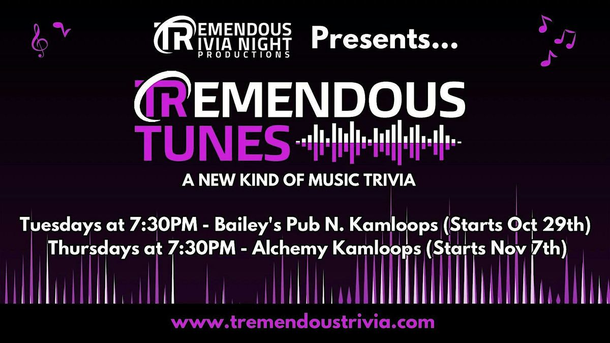 Kamloops Thursday Night Tremendous Tunes at Alchemy Brewing!