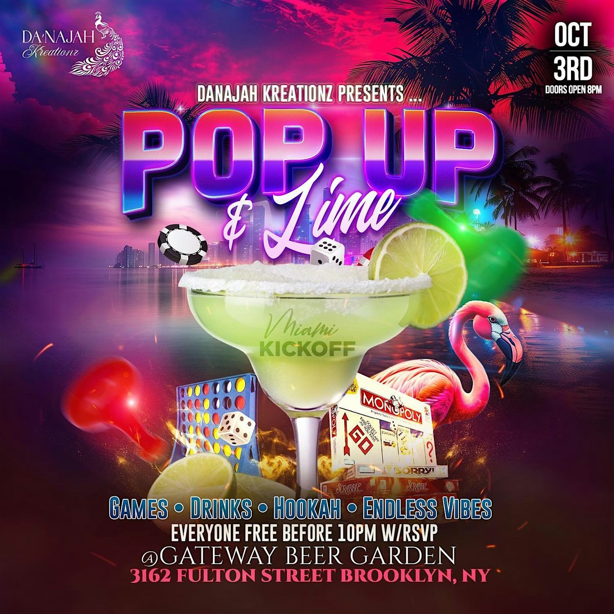 Pop Up & Lime Thursdays " Miami Kickoff "