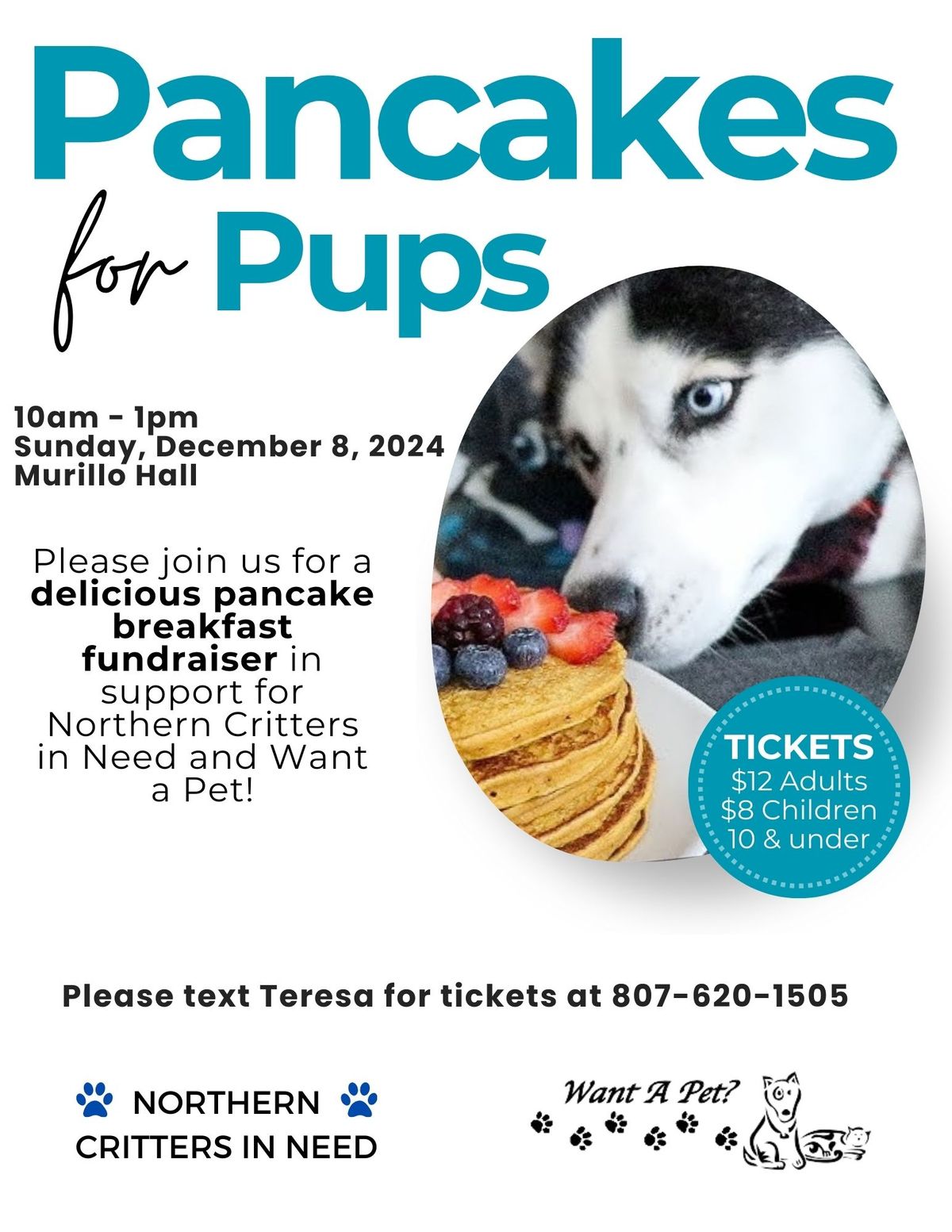 CANCELED!! Pancakes for Pups