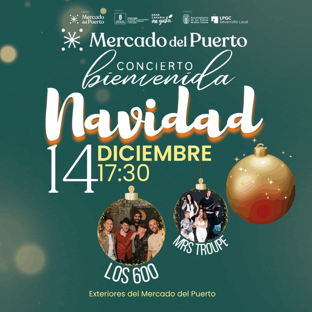 Concierto Bienvenida a la Navidad en el Mercado del Puerto