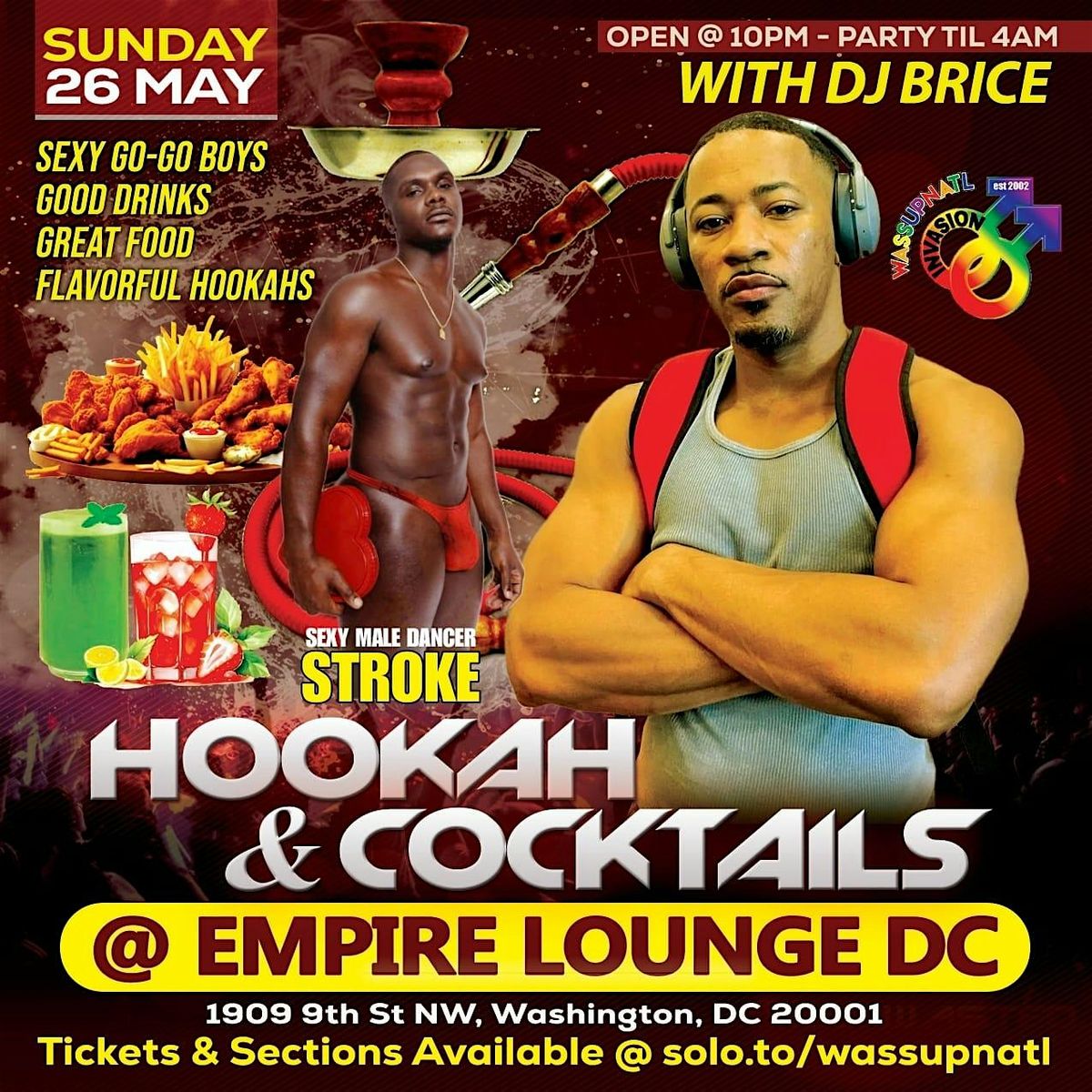 HOOKAHS AND COCKTAILS @ EMPIRE LOUNGE DC 1909 9th St NW, Washington, DC