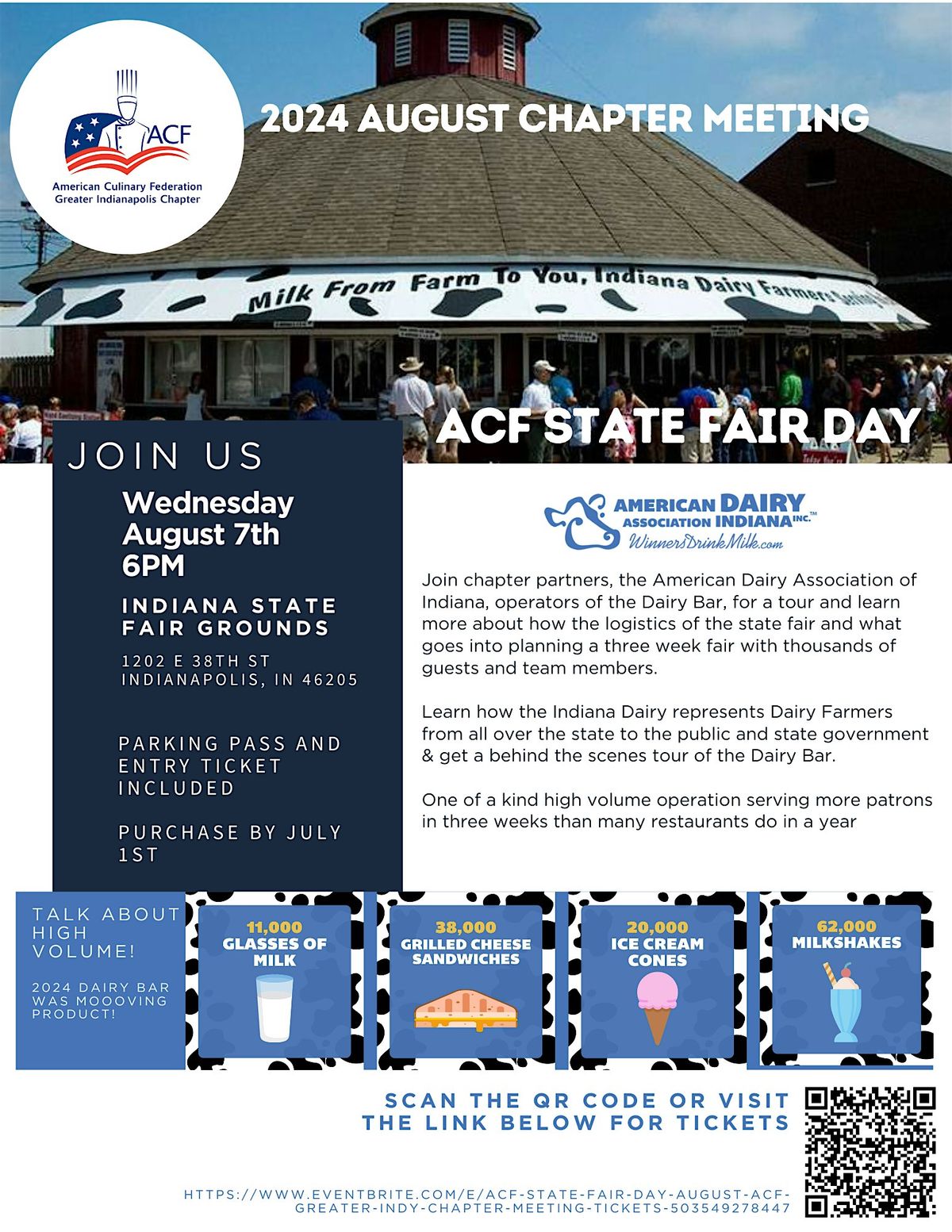ACF State Fair Day: August ACF Greater Indy Chapter Meeting