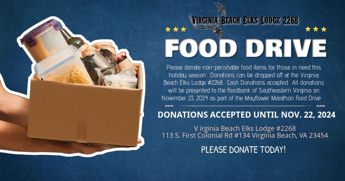 Virginia Beach Elks Hoiliday Food Drive