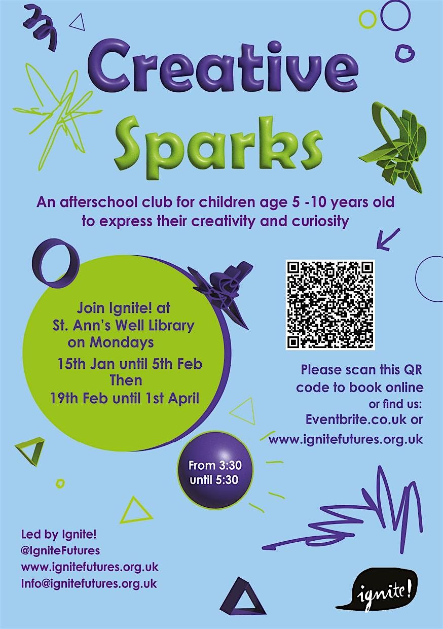 Creative Sparks, Summer Term, 2024 at Meadows Library